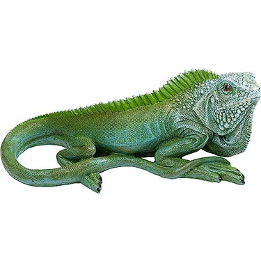 Kare Design Deko Figur Lizard, Grün, Eidechse, Polyresin, teilweise Handarbeit, Unikat, 9x21x9cm (H/B/T) im Sale
